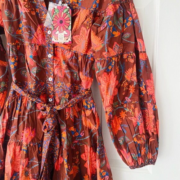 Anthropologie x Farm Rio Button Front Dress - Picture 7 of 9